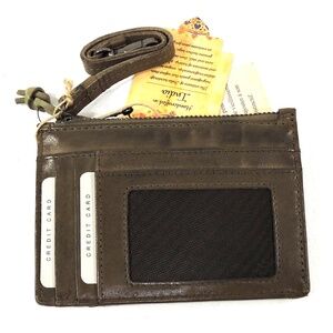 HANDBAG WALLET ⚜ GREEN GENUINE SOFT LEATHER